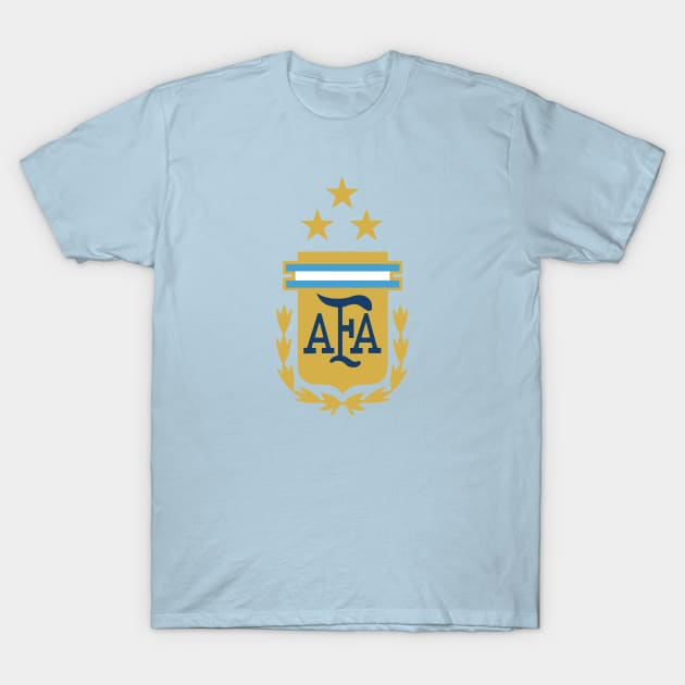 Argentina Football Team With Three Stars T-Shirt by NAYAZstore